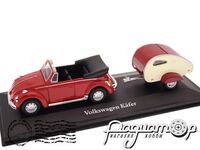 Volkswagen Kafer Cabrio with Moldi 2 Camper Trailer (1973) DC1275 [NT]