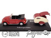 Volkswagen Kafer Cabrio with Moldi 2 Camper Trailer (1973) DC1275 [NT]