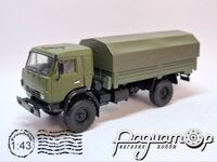 КамАЗ-4350 бортовий, з тентом (2000) 198091 [GS]*