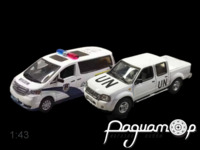 Набор моделей Nissan Pick Up UN + Toyota Alphard Police (2 модели) 250620.