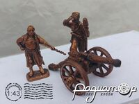 Козаки артиллеристы с пушкой (набор) 837233 [AU]