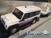 Iveco Massif Police с прицепом и катером (2007) 250623