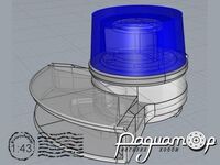 ГУ PAL AZD 500A Tesla, открытая (синяя) (1шт) 43-439-B [SS]