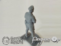 Немецкий пилот Второй мировой войны, Истребительное командование, Африка 1942г. (не окрашена) (1шт) 586084 [IO]