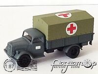 Opel Blitz немецкий санитарный автомобиль, район Прибалтики (1941) 586098 [IO]