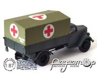 Opel Blitz немецкий санитарный автомобиль, район Прибалтики (1941) 586098 [IO]