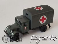 Ford V3000 Ersatz немецкий санитарный кунг, JG 3, Франция (1943) 586104 [IO]