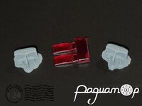 Проблискові фари ПФ-103 (червоні) (2шт) 24ST-93-R [SS]