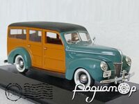 Ford De Luxe Woody Turquoise (1940) 5641 [US]