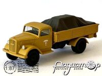 Opel Blitz, немецкий грузовой автомобиль из состава Африканского Корпуса с грузом (1941) 586227 [IO]