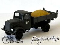 Magirus V3000, німецький самоскид із управління Залізниць Німеччини (1943) 586229 [IO]