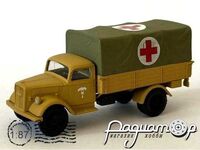 Opel Blitz, немецкий санитарный автомобиль из состава Африканского Корпуса (1941) 586237 [IO]