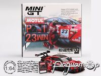 Nissan GT-R (R35) Team Motul Autech №23 Winner Suzuka GT500 Class Super GT, Ronnie Quintarelli Tsugio Matsuda Figure (2023) MGT00875-L [DB]