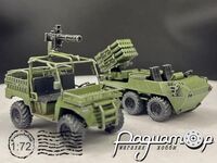 Набор моделей Lynx ATV Assault Type AM + 107-мм РСЗО Type 63 на вездеходе (2 модели) 950720
