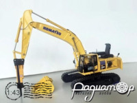 Экскаватор Komatsu PC520LC-11M0 с гидравлическим прямым молотом (состаренный) (2024) 515686