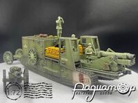 Gun Carrier Mark I +  6-inch howitzer + 60-pounder gun (с фигурками) (1917) 754505
