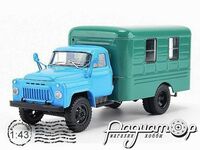 Легендарные грузовики СССР №119, Автомастерская ЛуАЗ-37031 на шасси ГАЗ-52-01 (1975) LGS119