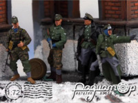 Офицер и солдаты армии SS (4 фигурки) 117900