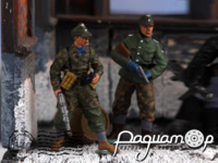 Офицер и солдаты армии SS (4 фигурки) 117900