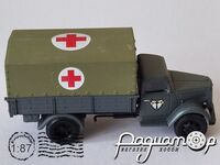 Opel Blitz німецький санітарний автомобіль зі складу JG27 (1939) 586301 [IO]