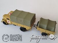 Mercedes-Benz 3000 Ersatz німецький санітарний автомобіль із напівпричепом (1944) 586307 [IO]