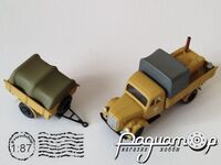 Mercedes-Benz 3000 німецький вантажний автомобіль з польовою кухнею та напівпричепом, Африканський корпус (1942) 586309 [IO]