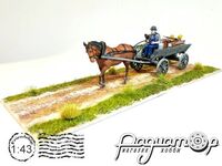 Диорама Повозка с дедом, скарбом и детками (23.7х8.5х6см) 257514 [BR]