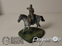 Німецький вершник з коричневим конем (1 фігрука) 440092 [ZI]