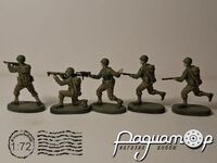 Американская пехота 1941-1945гг (5 фигурок) 440093 [ZI]