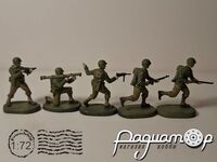 Американская пехота 1941-1945гг (5 фигурок) 440093 [ZI]