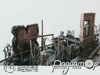 Діорама Три німці у руїнах (16.3х8.7х5.5см) 257519 [BR]