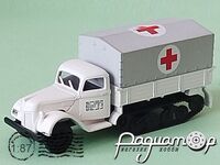 Ford V3000S Maultier вантажний санітарний автомобіль із тентом, район Києва (1943) 586334 [IO]