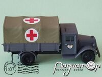 Ford 3000 Ersatz с деревянной кабиной, санитарный автомобиль из состава Люфтваффе (1942) 586337 [IO]