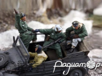 Экипаж для Volkswagen Typ 82 Kubelwagen, харьковское направление (4 фигурки) 999204