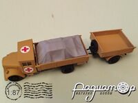 Opel Ersatz с деревянной кабиной с грузом и прицепом (1943) 586353 [IO]