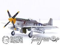 Винищувач North American P-51D Mustang 353rd FS.354th, підполковник Глен Еглстон (1945) 14663LC