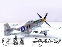 Винищувач North American P-51D Mustang 353rd FS.354th, підполковник Глен Еглстон (1945) 14663LC