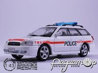 Полицейские машины мира №58, Subaru Legacy Полиция Швейцарии (1989) PMM58 [MA]