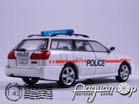 Полицейские машины мира №58, Subaru Legacy Полиция Швейцарии (1989) PMM58 [MA]
