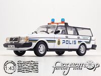Поліцейські машини світу №56, Volvo 240 Поліція Стокгольма, Швеція (1980) PMM56 [MA]