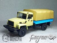 ГАЗ-33081 4х4 (двигун ЗД-245.7 Diesel Turbo) бортовий (1997) 100350-W [VZ]