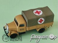 Mercedes-Benz 3000 Diesel (укорочений) санітарний із причепом, Німеччина (1944) 586361 [IO]