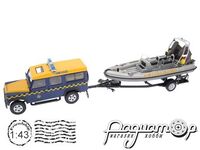 Land Rover Defender 110 Station Wagon HM Coastguard with Avon Searider RIB Boat (1998) 480ND009 [NT]