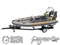 Land Rover Defender 110 Station Wagon HM Coastguard with Avon Searider RIB Boat (1998) 480ND009 [NT]