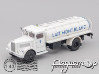 Berliet GDR 7 Tanker Truck Trasporto Latte Lait Mont Blanc (1948) BER99