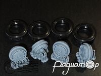 Диски с колпаками ГАЗ-31  Волга + резина (4шт) 43-498 [SS]