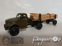 ГАЗ-63 лесовоз с роспуском (с грузом) (1958) 924070 [DA]*
