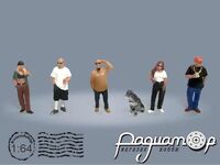Figure set Curbside Crowd (6 фігурок) AD-2429 [DB]