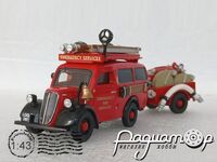 Ford E83W Fire Van & Trailer (1950) YFE18/6288 [US]