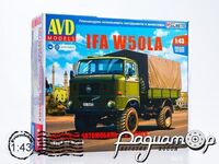 Сборная модель IFA W50LA бортовой (с тентом) 1568AVD